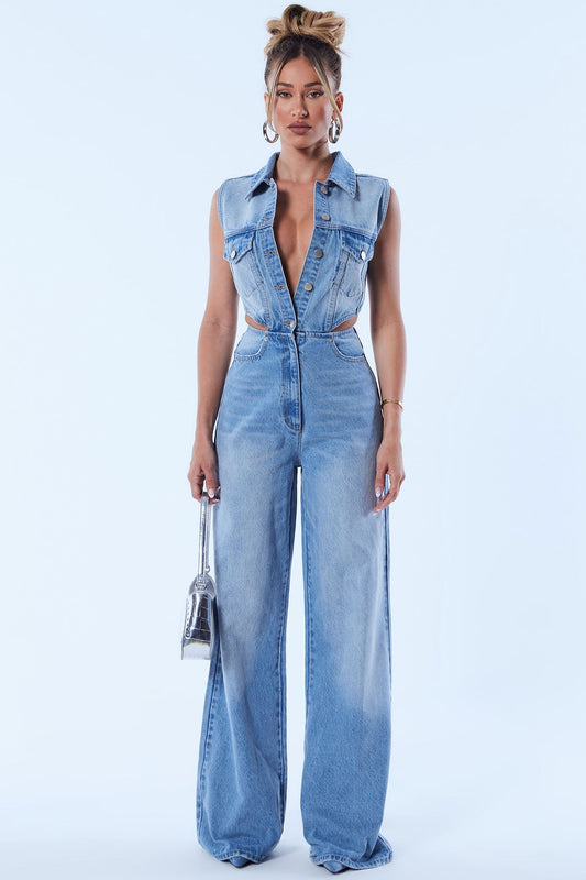 Baylin Denim Jumpsuit