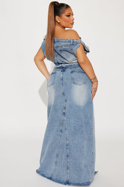 Demi Denim Maxi Dress