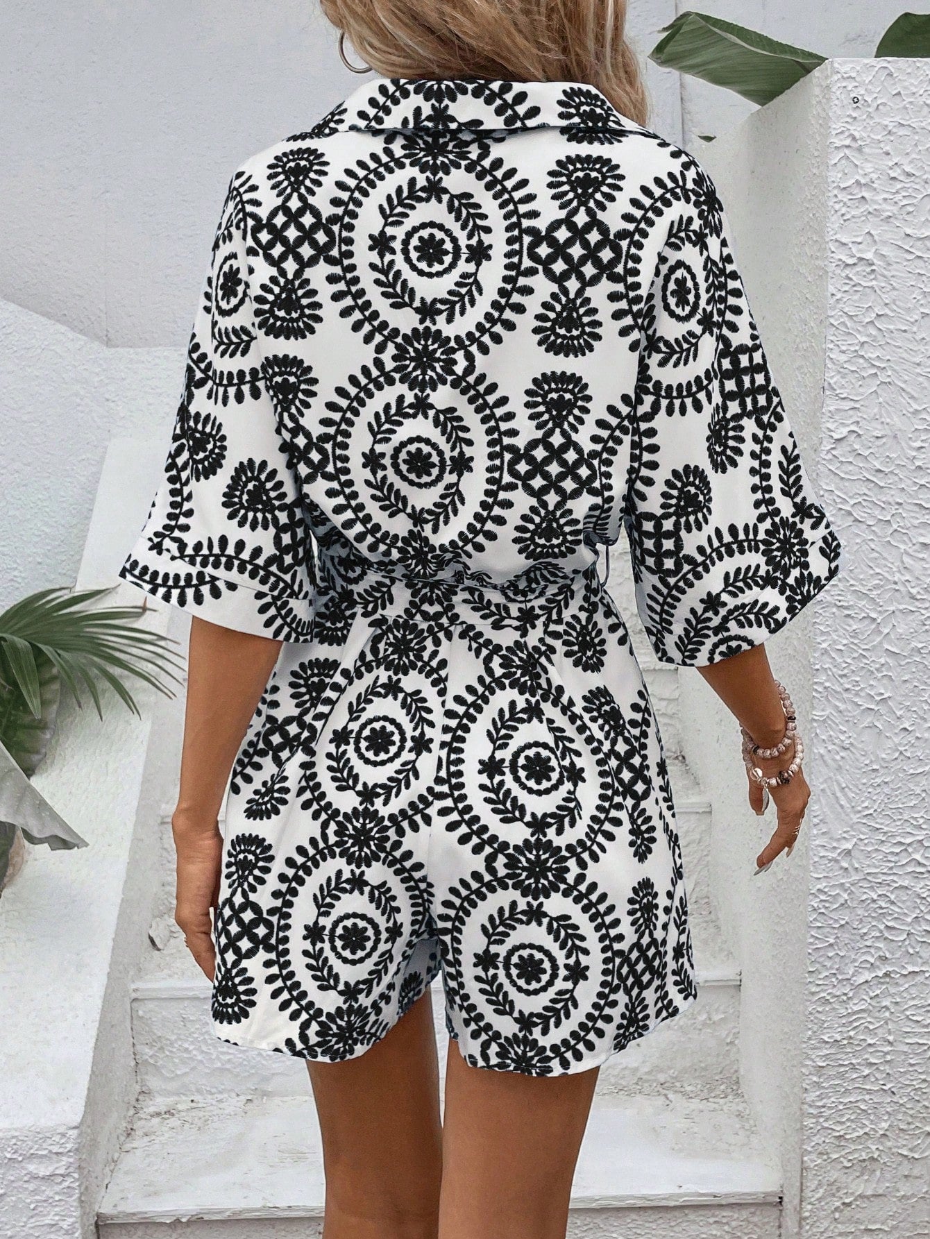 LLstyle Ladies' Printed Leisure Vacation Romper