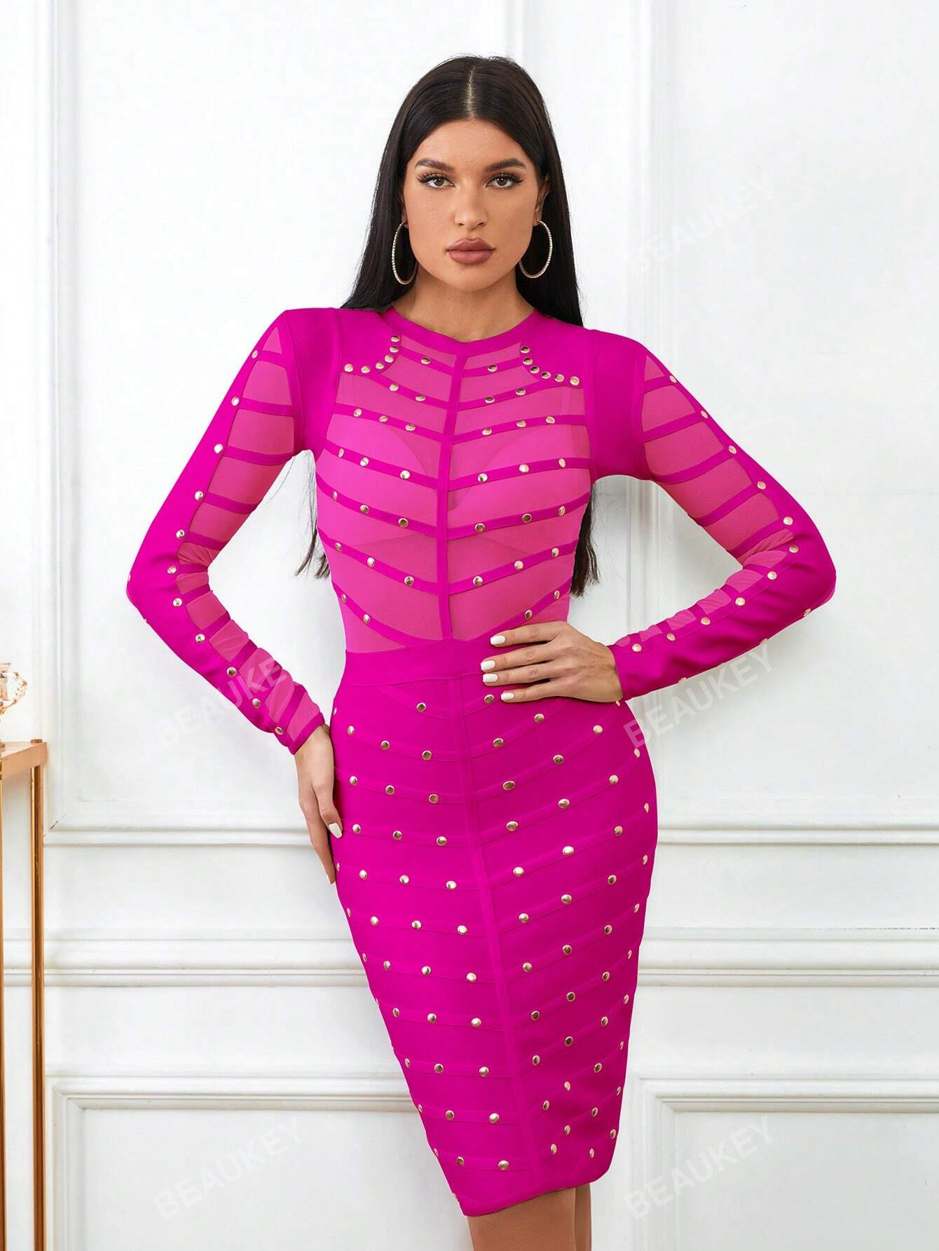 LLstyle  Classic Bandage Cocktail Dress For Party