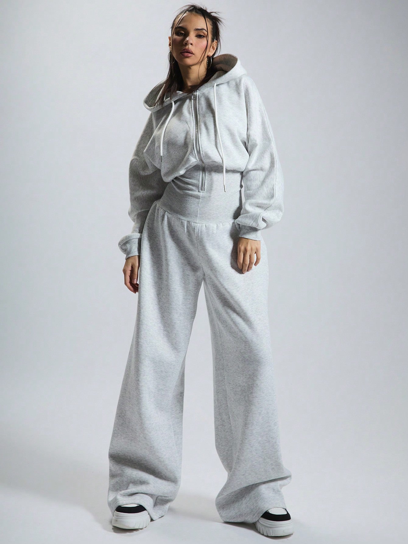 LLstyle Hooded Zip Through Jumpsuit