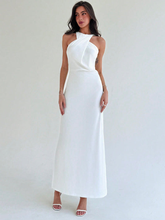 LLstyle Sleeveless Round Neck Maxi Dress