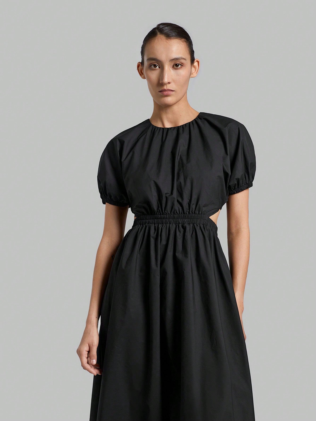 LLstyle Ladies' Puff Short Sleeve Dress