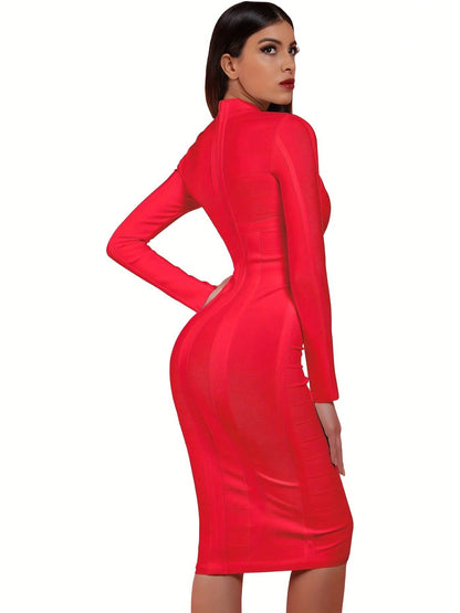 LLstyle Women's Fashion Sexy Temperament Elegant Bandage Dress