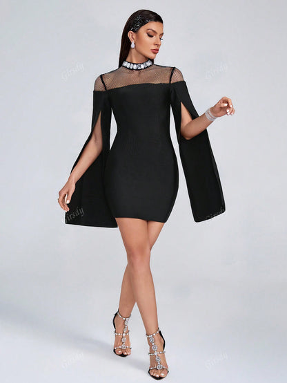 LLstyle Long Sleeves Mini Dress