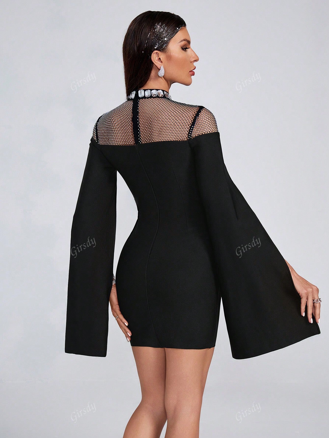 LLstyle Long Sleeves Mini Dress