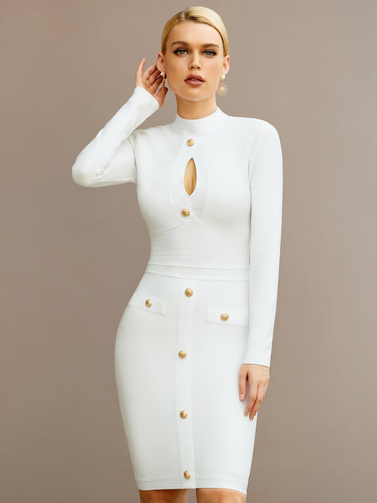 LLstyle Long Sleeve Slim Bodycon Dress