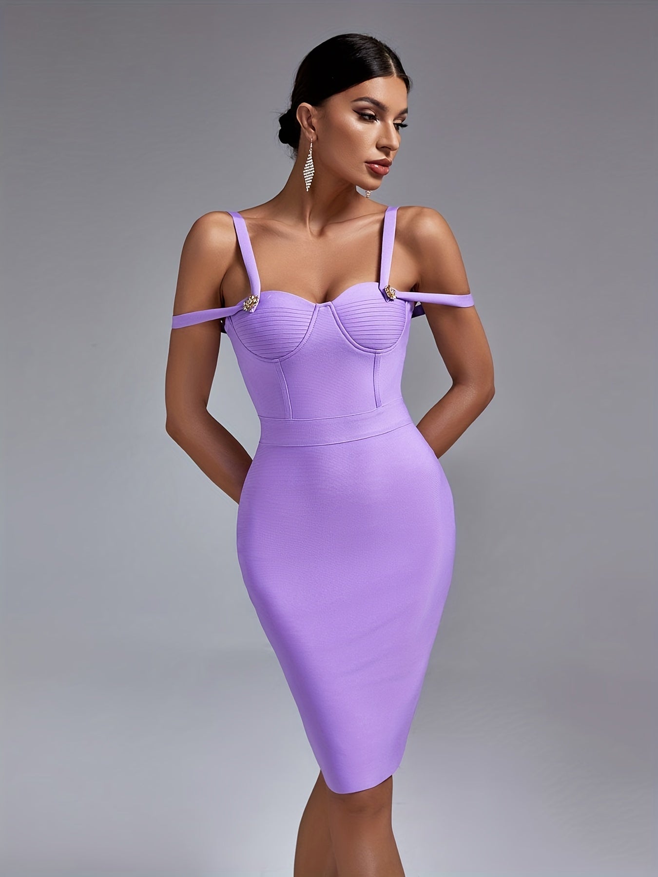 LLstyle Bustier Slim Strap Zipper Dress