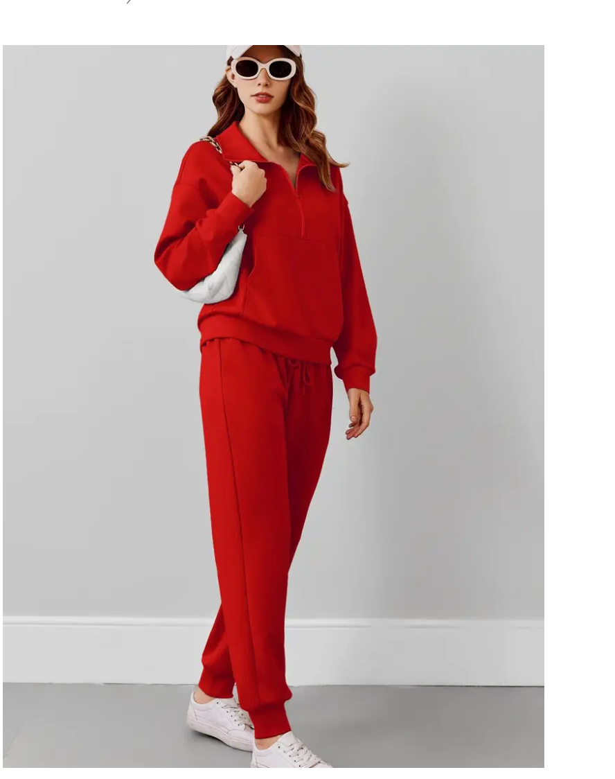 LLstyle Zip Sweatsuit Matching Set