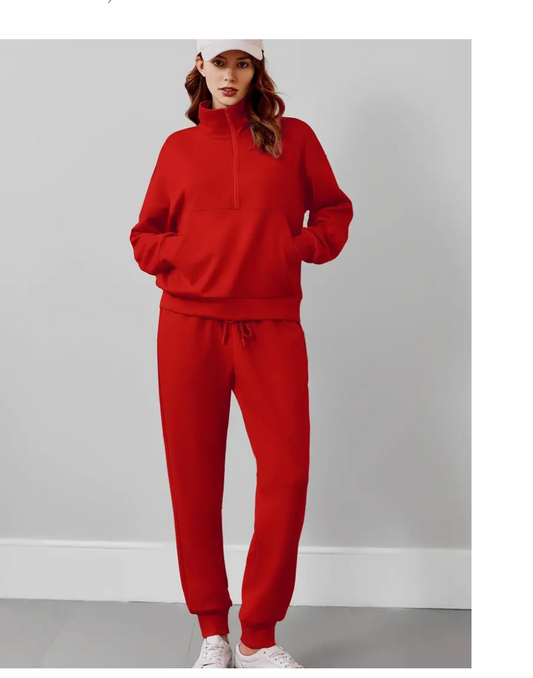 LLstyle Zip Sweatsuit Matching Set