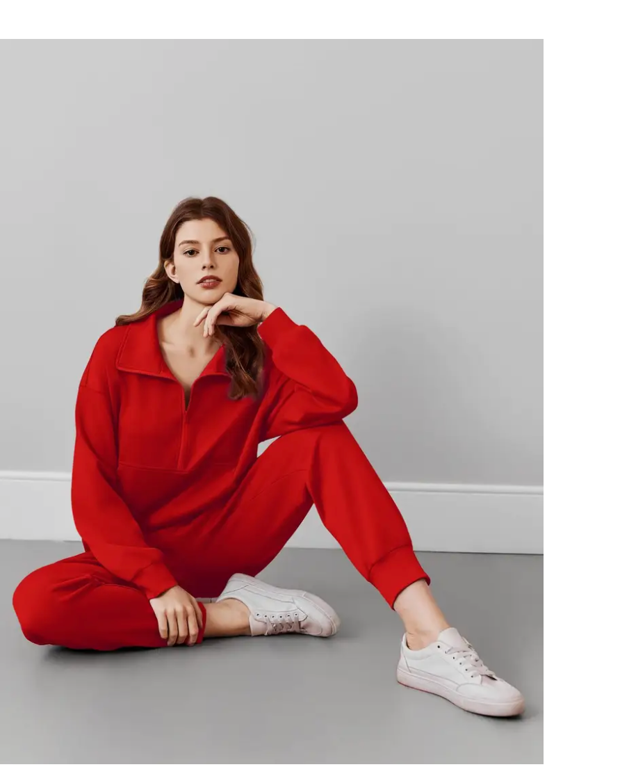 LLstyle Zip Sweatsuit Matching Set