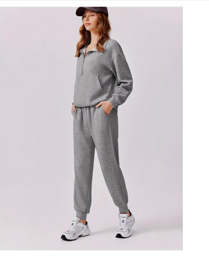 LLstyle Zip Sweatsuit Matching Set