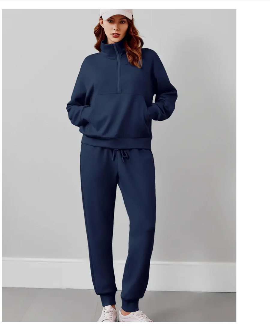 LLstyle Zip Sweatsuit Matching Set