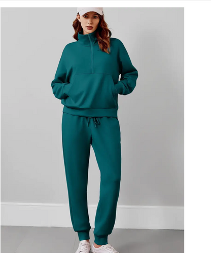 LLstyle Zip Sweatsuit Matching Set