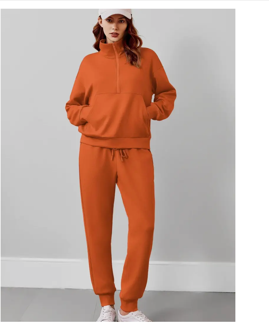 LLstyle Zip Sweatsuit Matching Set