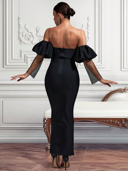 LLstyle Off Shoulder Evening Party Dress